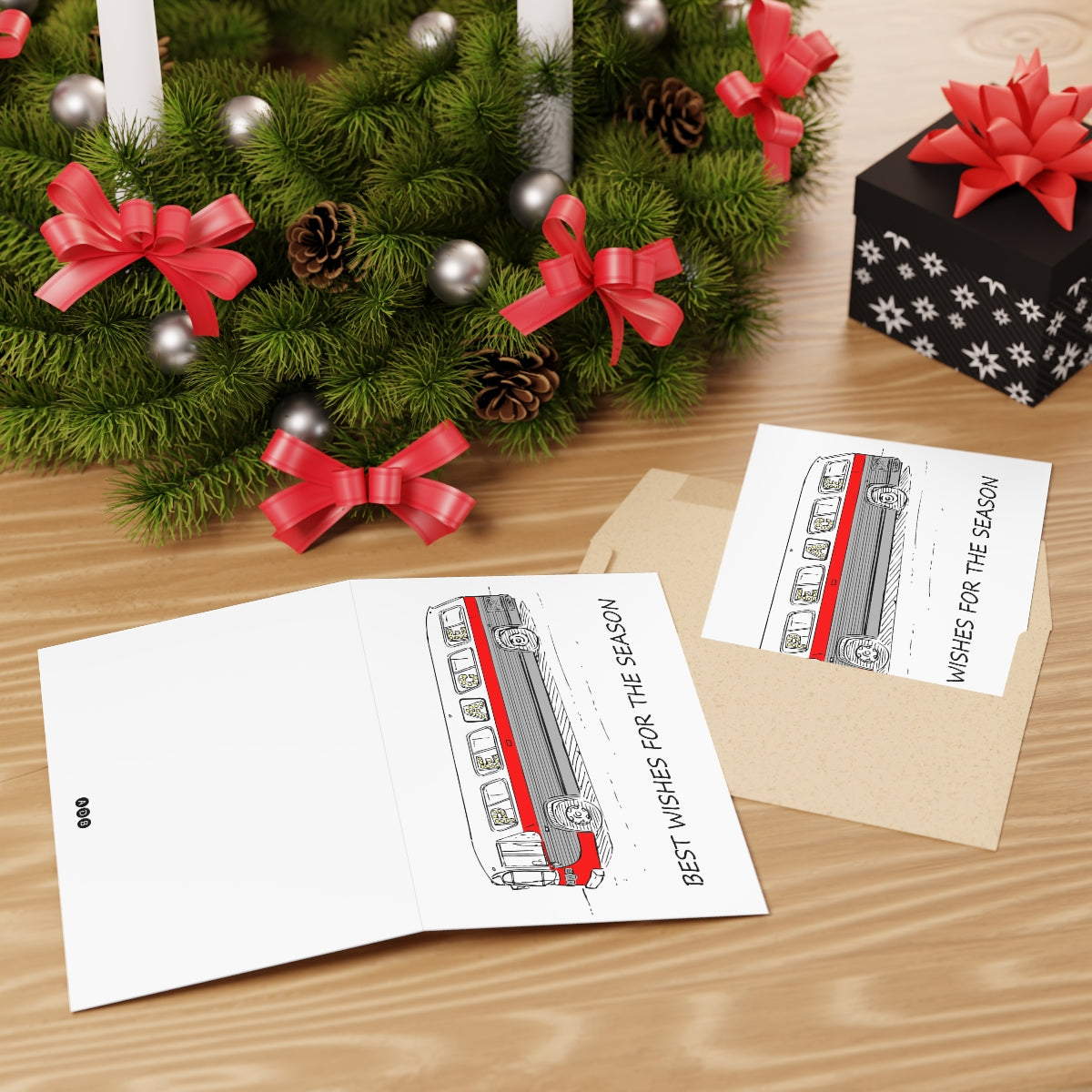 GMC New Look Holiday Card (Red, 1 or 10 pieces)